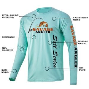 Savage Angler Salt Series Shirt Features