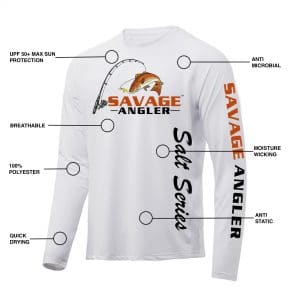 Savage Angler Salt Series Performance Shirt Features