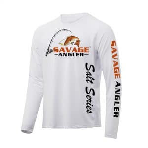 Savage Angler Salt Series Shirt_White