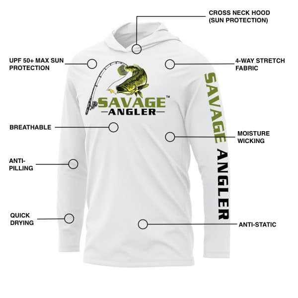 Savage Angler Hoodie Features