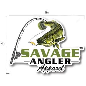 Savage Angler Apparel Sticker_1