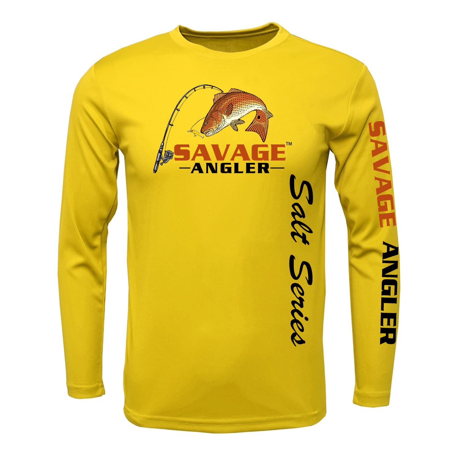 Savage Angler Salt Series Youth Long Sleeve Performance Fishing Shirt -  Gold » Savage Angler