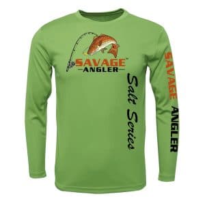 Savage Angler Salt Series Fishing Shirt_Oilve