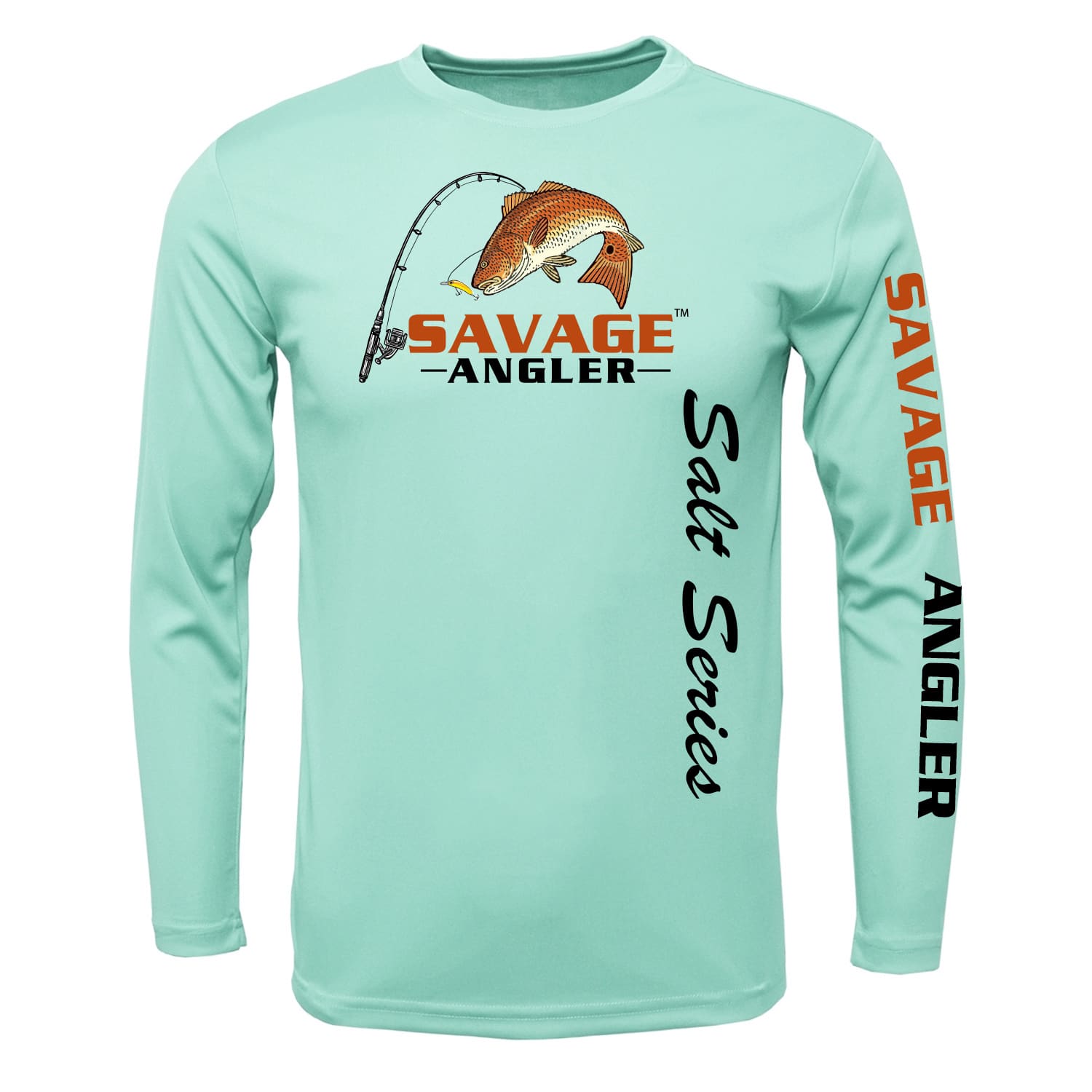 Savage Angler Salt Series Youth Long Sleeve Performance Fishing Shirt