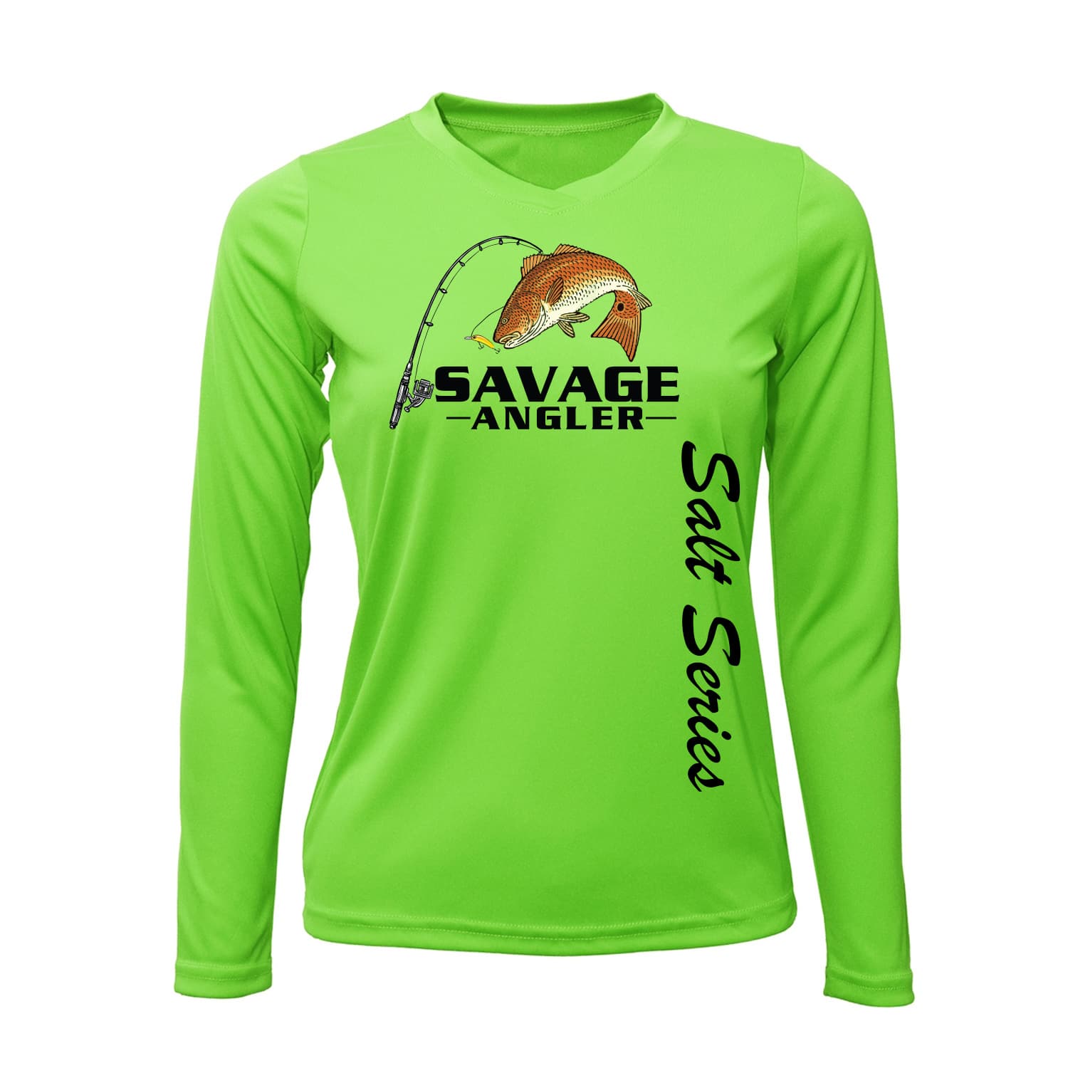 Savage Angler Salt Series Women's Performance Long Sleeve Fishing Shirt -  Neon Green » Savage Angler