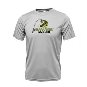 Savage Angler Bass Series Short Sleeve Shirt_Silver