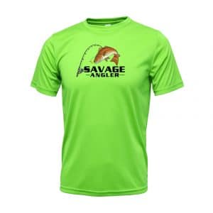 Savage Angler Salt Series Short Sleeve Shirt_Neon_Green