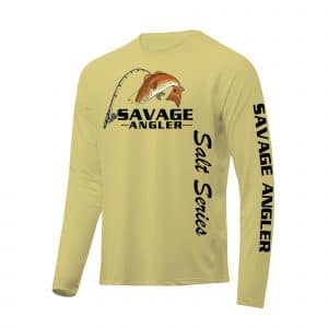 Savage Angler Salt Series Fishing Shirt_Vegas_Gold