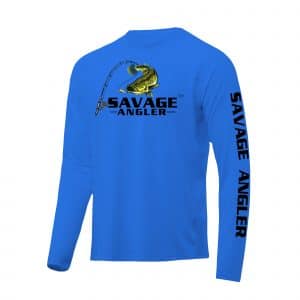 Savage Angler Performance Fishing Shirt_Electric_Royal