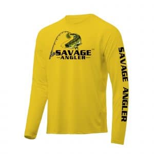 Savage Angler Performance Shirt_Gold
