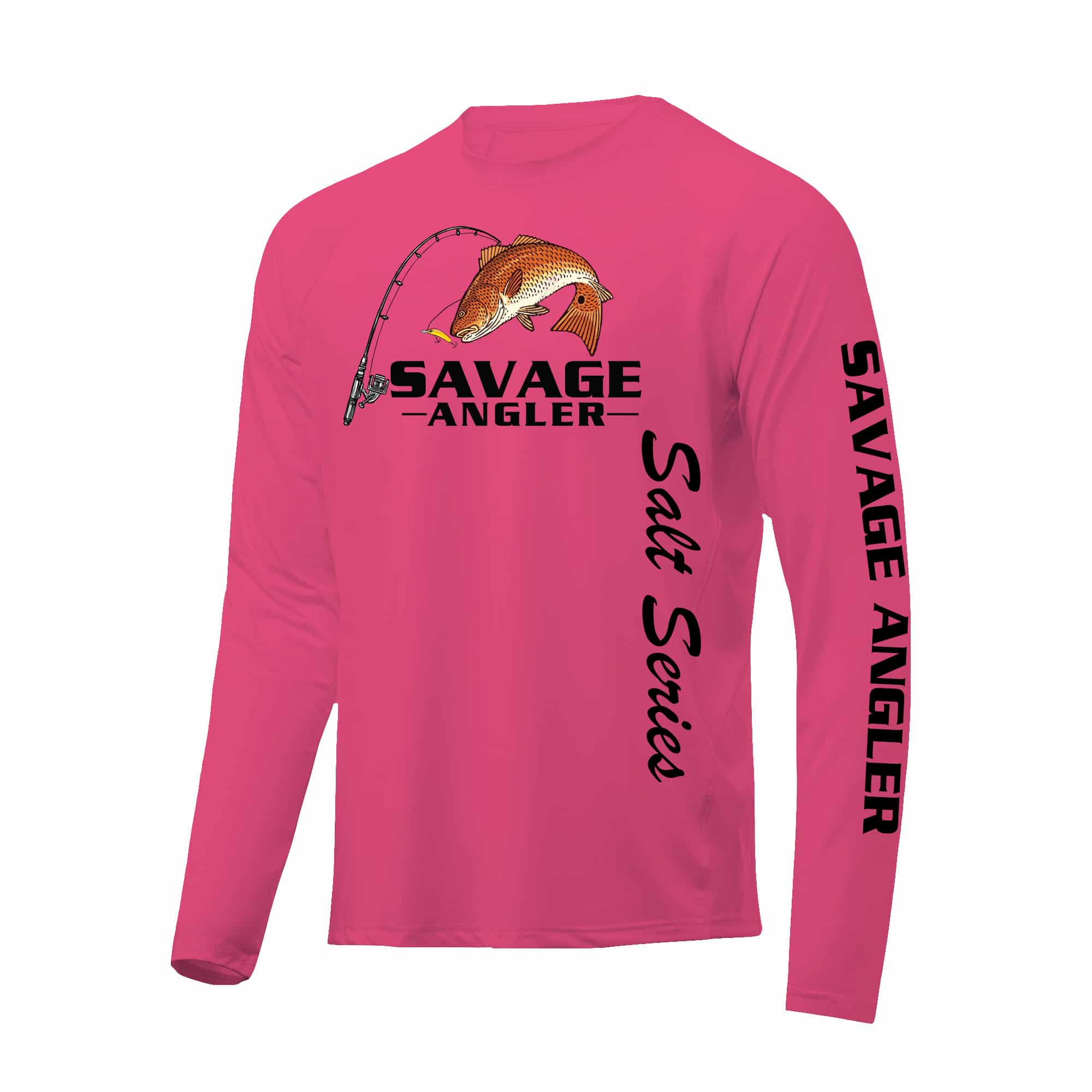 Savage Angler Salt Series Men's Long Sleeve Performance Fishing Shirt - Hot  Pink » Savage Angler