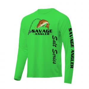 Savage Angler Salt Series Fishing Shirt_Neon_Green