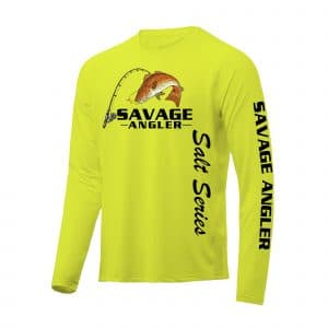 Savage Angler Salt Series Fishing Shirt_Neon_Yellow