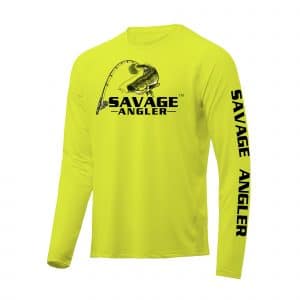 Savage Angler Performance Fishing Shirt_Neon_Yellow
