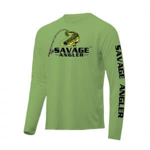 Savage Angler Performance Fishing Shirt_Oilve