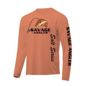 Savage Angler Salt Series Fishing Shirt_Peach