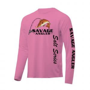 Savage Angler Salt Series Fishing Shirt_Light_Pink