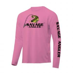 Savage Angler Performance Fishing Shirt_Light_Pink