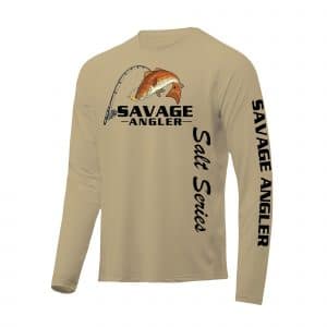 Savage Angler Salt Series Fishing Shirt_Sand