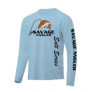 Savage Angler Salt Series Fishing Shirt_Sky_Blue