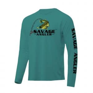 Savage Angler Performance Fishing Shirt_Teal