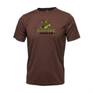 Savage Angler Bass Series Short Sleeve Shirt_Brown