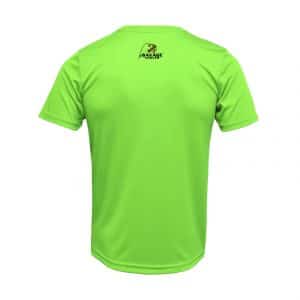 Savage Angler Short Sleeve Shirt_Neon_Green_Back