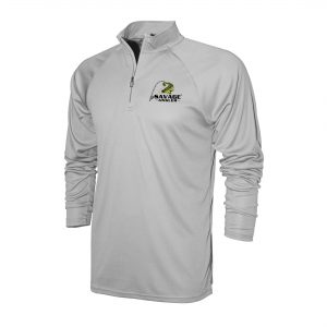 Savage Angler Quarter Zip with No Pockets_Silver