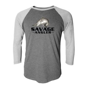 Savage Angler Fierce Salt Series Speckled Trout Casual 3/4 Sleeve Tee