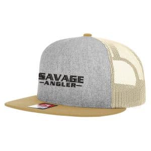Savage Angler Elite Cap - Heather Gray/ Khaki