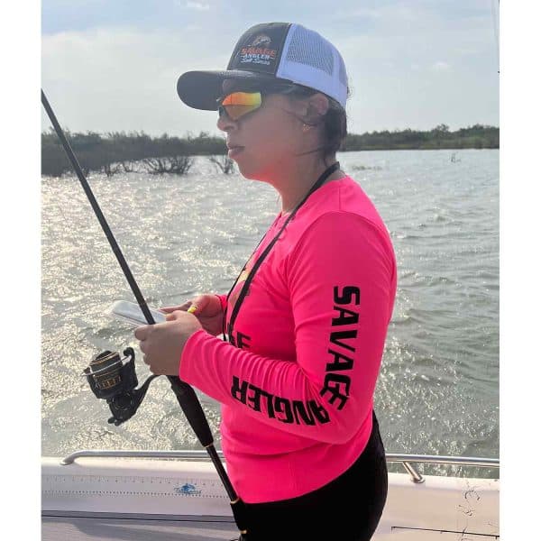 Savage Angler Salt Series Women's Performance Long Sleeve Fishing Shirt - Hot  Pink » Savage Angler