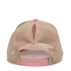 Savage Angler Bass Series Pony Tail Mesh Back Cap - Pink