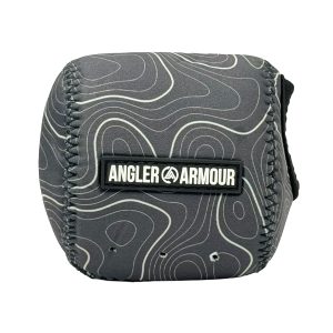 mour Elite Series Low Profile Casting Reel Cover_Right Hand_Topographic