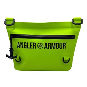 Angler Armour TideVault Pro Waterproof Wade Fishing Dry Bag 2L_TideGlow Chartreuse
