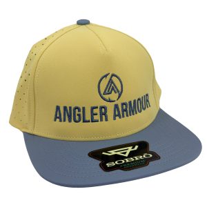 Angler Armour Breakwater Performance Fishing Hat_Sand_Salty Blue